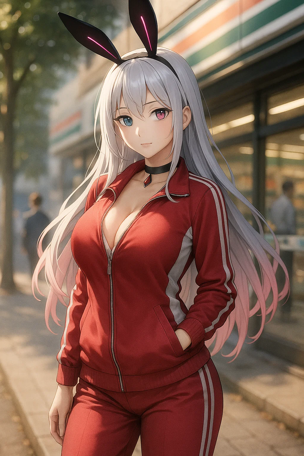 【#AIイラスト】やっぱジャージだよね【aiart】