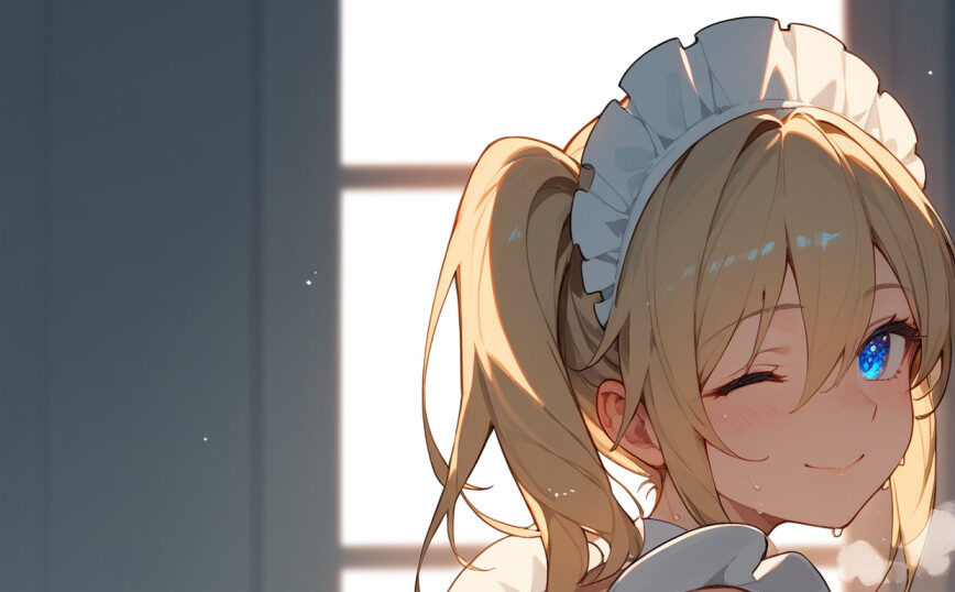 【#AIイラスト】Ready or Not【ギャルとメイド】