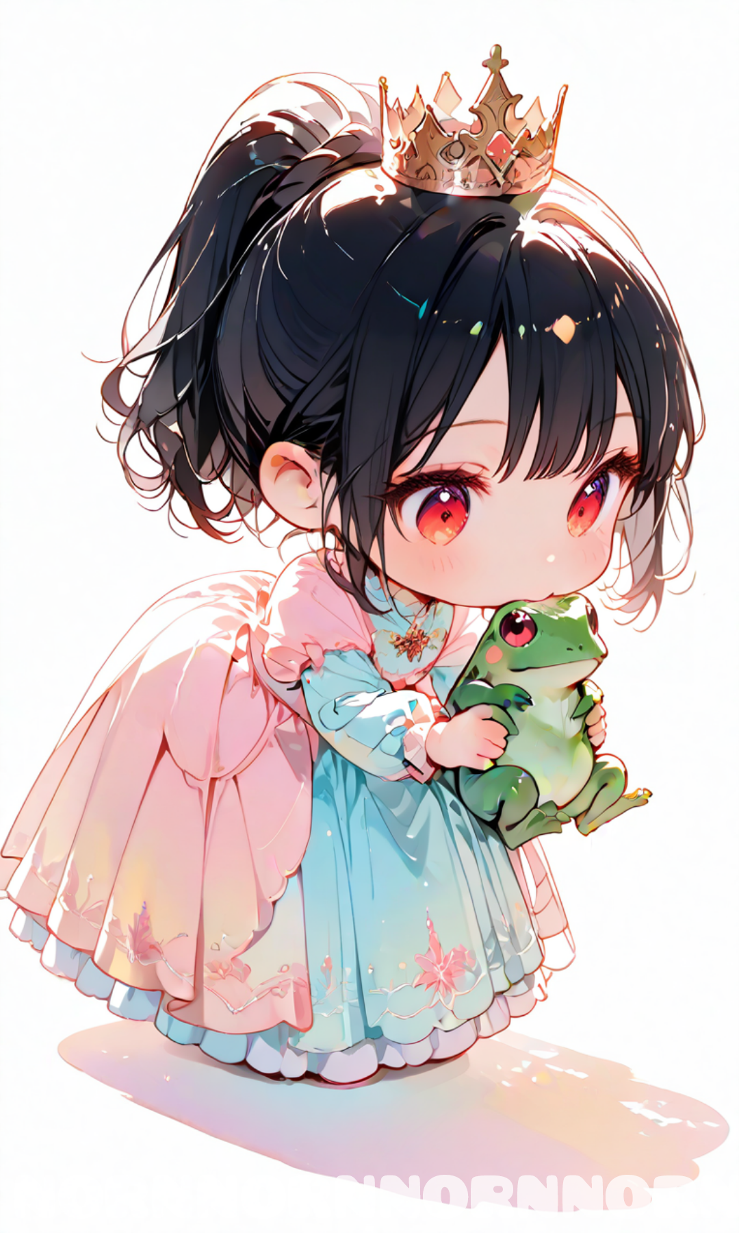 【#AIイラスト】カエルぽにぽに