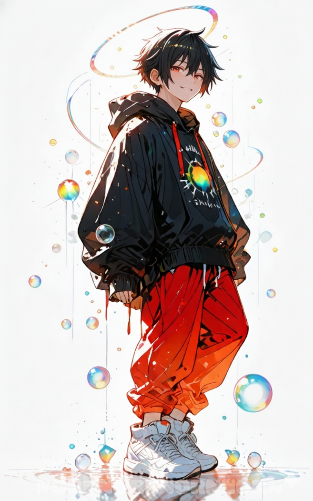 【#AIイラスト】カラフルぽにお