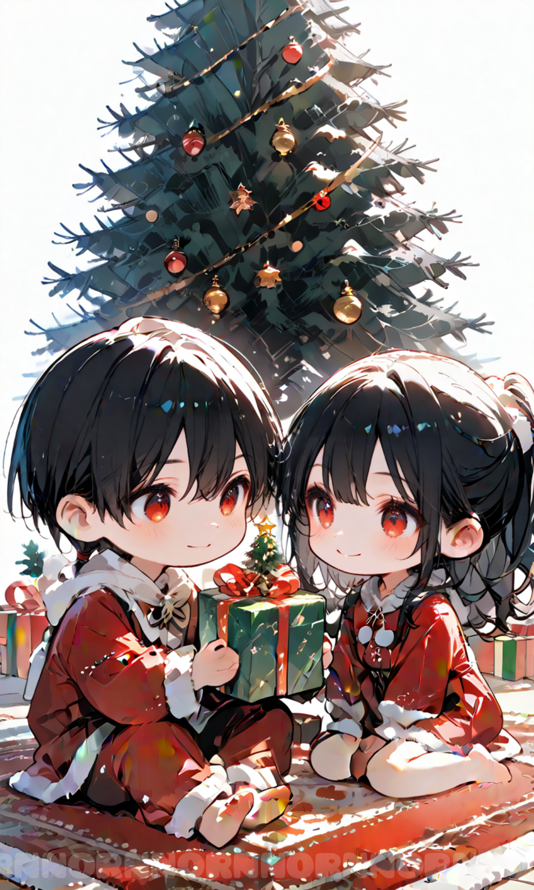 【AIイラスト】メリクリ～ちび編～