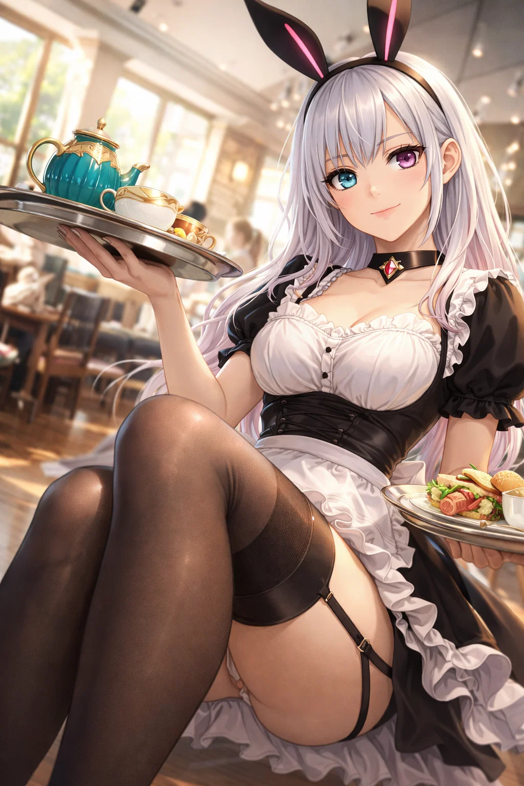 【#AIイラスト】そうだ！京都のメイドカフェへ行こう！！【メイドカフェ】イラスト40枚以上！