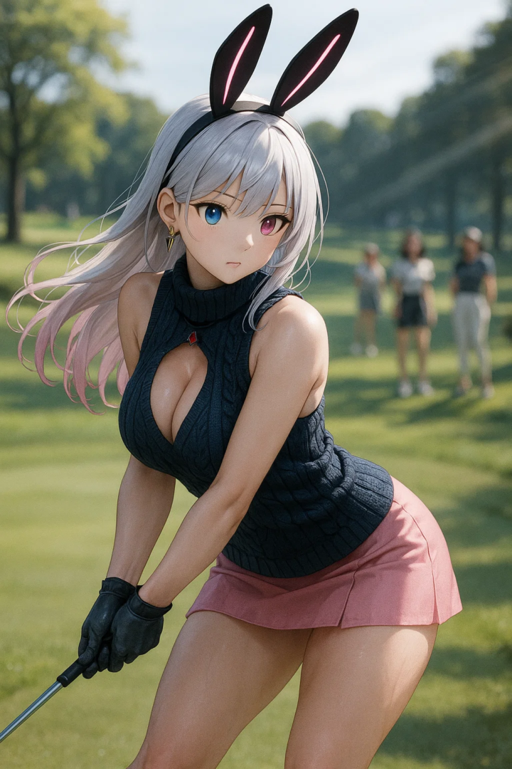 【#AIイラスト】ナイスバーディ!ナイスバディ!!【ゴルフと美女】 31 image 85