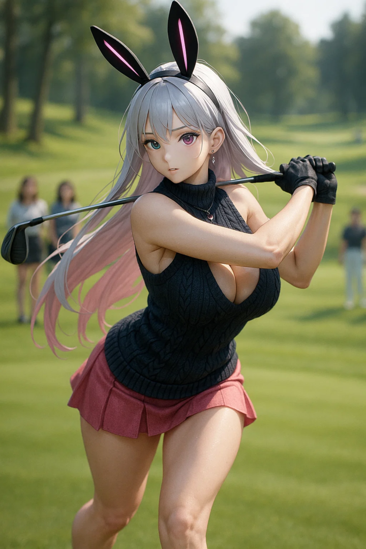 【#AIイラスト】ナイスバーディ!ナイスバディ!!【ゴルフと美女】 32 image 86