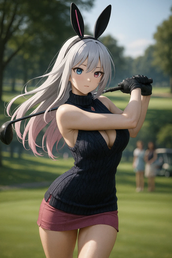 【#AIイラスト】ナイスバーディ!ナイスバディ!!【ゴルフと美女】 34 image 87