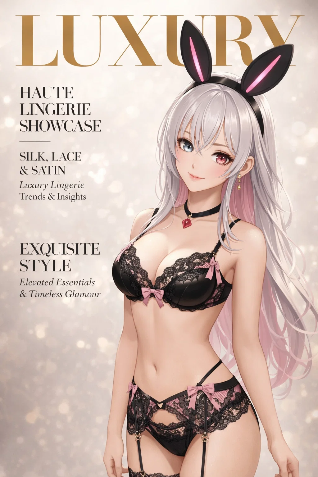 【高級下着】ゴージャスでファビュラスなラグジュアリーランジェリー!【#AIイラスト】 15 image 1