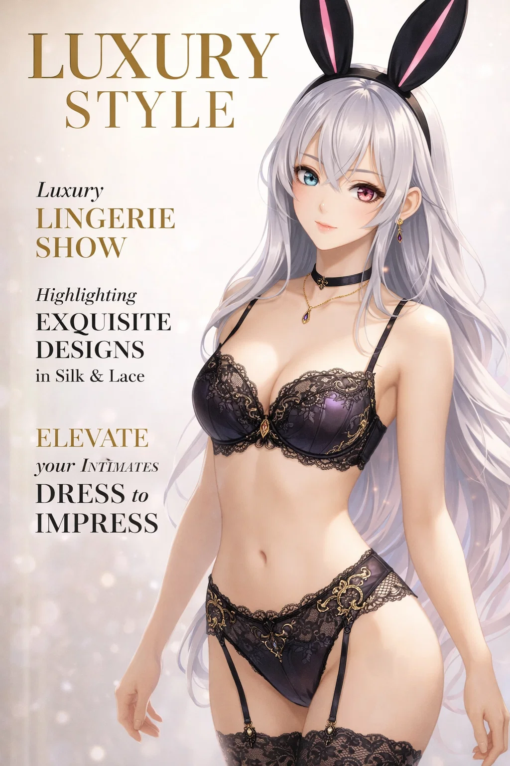 【高級下着】ゴージャスでファビュラスなラグジュアリーランジェリー!【#AIイラスト】 44 image 30